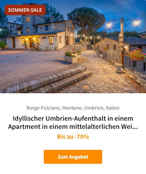 Idyllischer Umbrien-Aufenthalt in einem Apartment in einem mittelalterlichen Weiler
