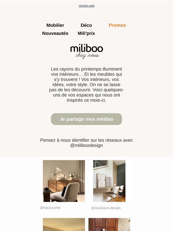 Nos meubles chez vous | La sélection