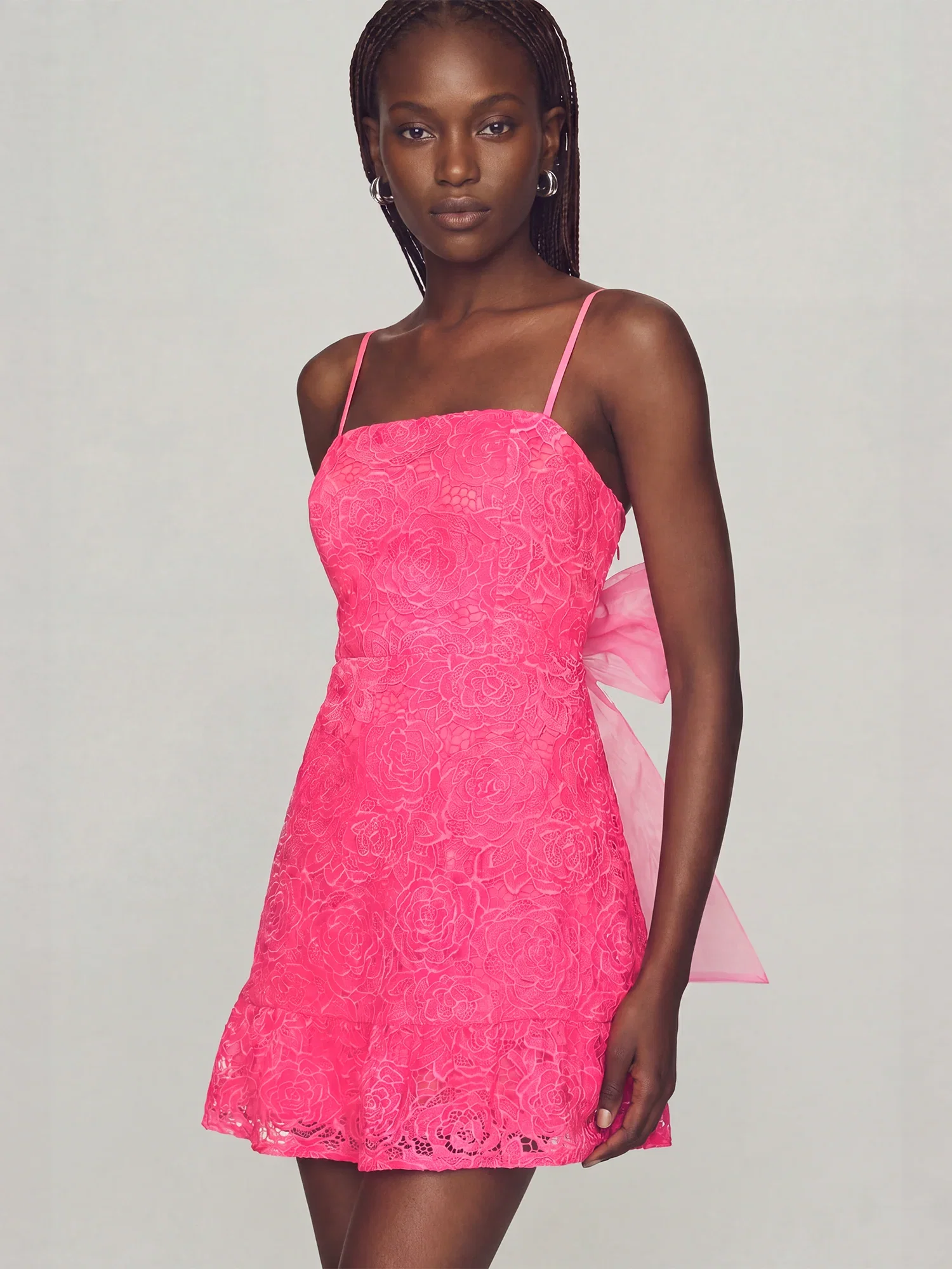 Image of Sleeveless Bow Back Mini Dress