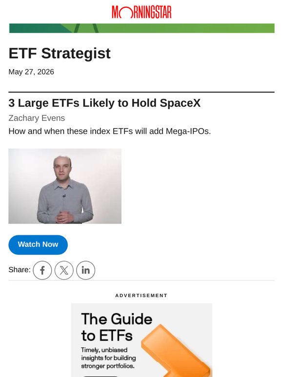 3 Large ETFs Likely to Hold SpaceX