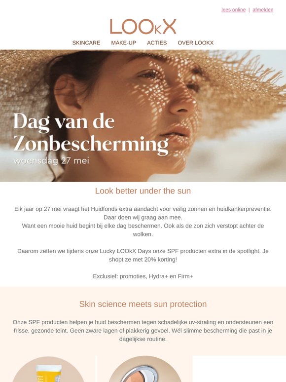 Dag van de Zonbescherming: 20% korting op SPF🌞