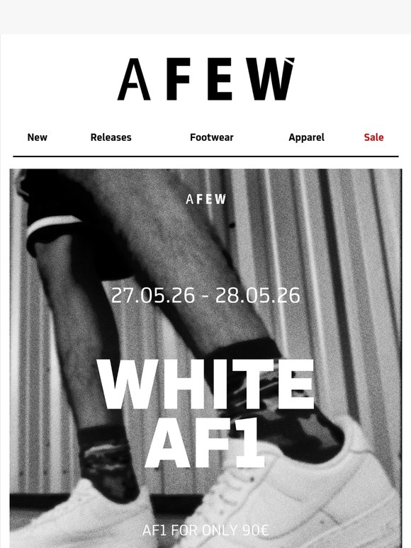 ☀️ Summer Deal: Air Force 1 White for €90 👟