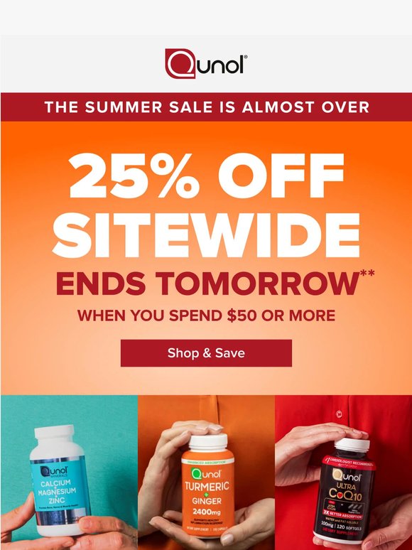 One More Day To Save 25% 🚨