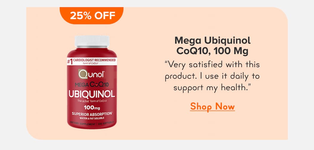 Mega Ubiquinol CoQ10, 100 Mg