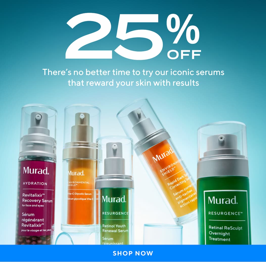 Enjoy 25% Off Bestselling Serums