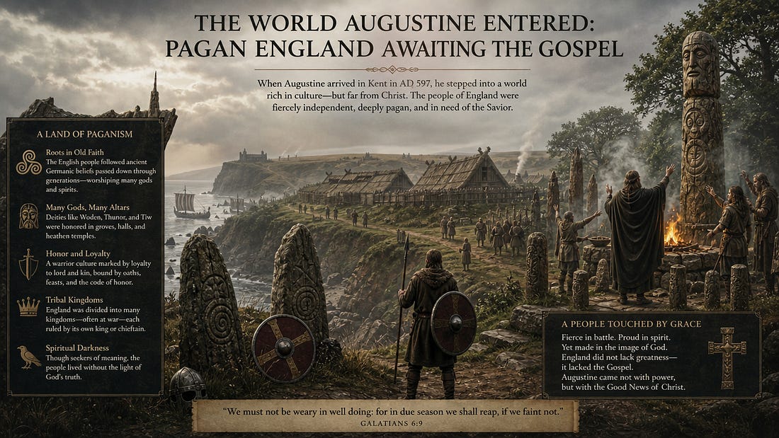 The World Augustine Entered: Pagan England Awaiting the Gospel The World Augustine Entered: Pagan England Awaiting the Gospel