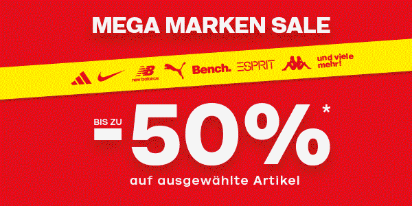 Mega Marken SALE -50 %*