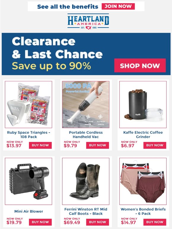 🚨 Up to 90% Off! These New Clearance Deals Are Selling Fast!