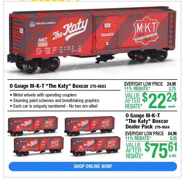 O Gauge M-K-T 