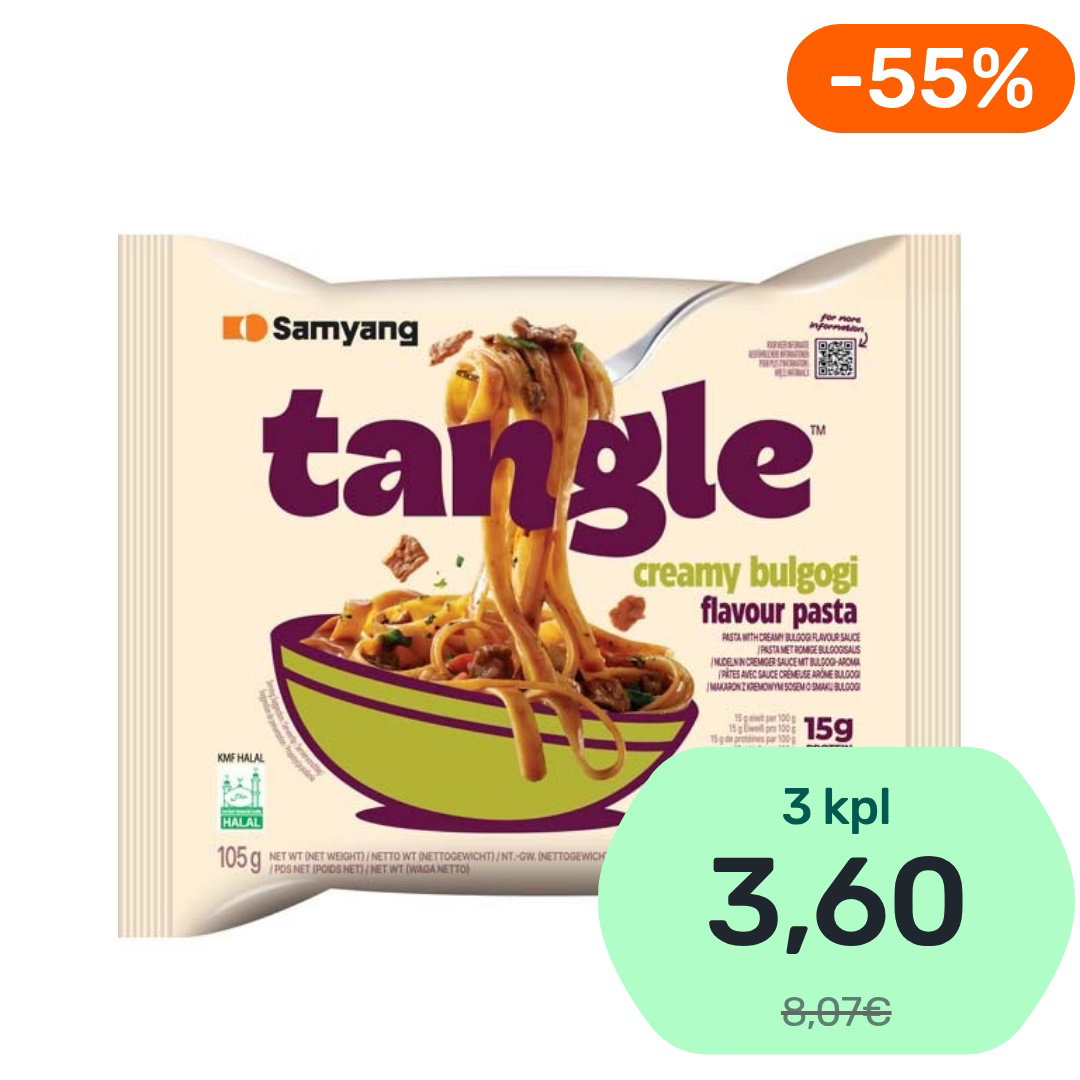 Samyang Tangle Creamy Bulgogi Flavour pasta-ateria 105g