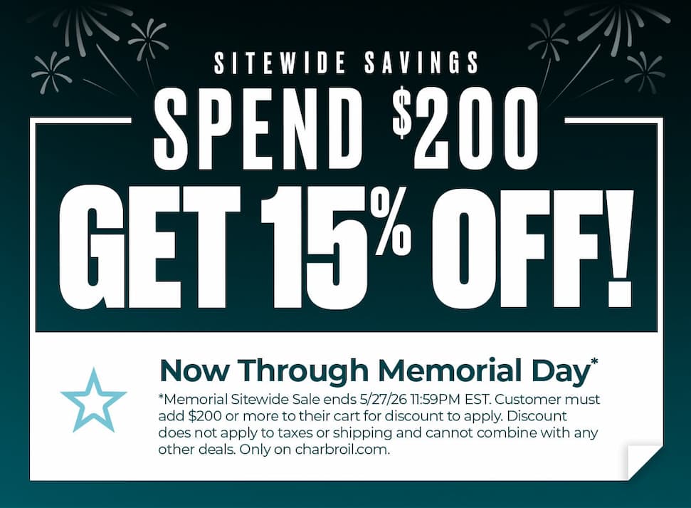 Spend $200, Get 15% off online! Memorial Day Savings