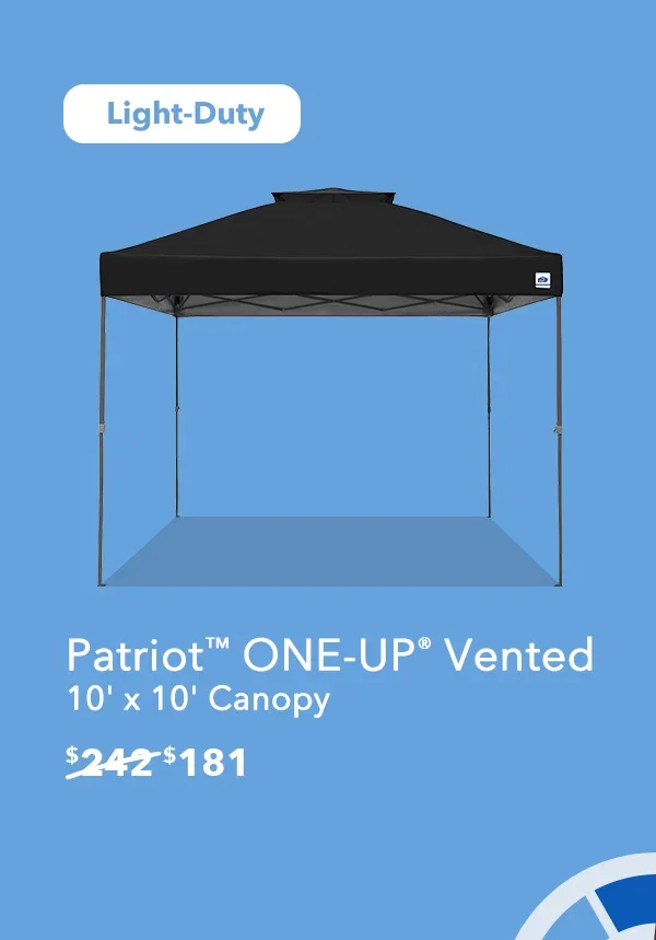 Patriot™ ONE-UP® Vented 10' x 10' Canopy