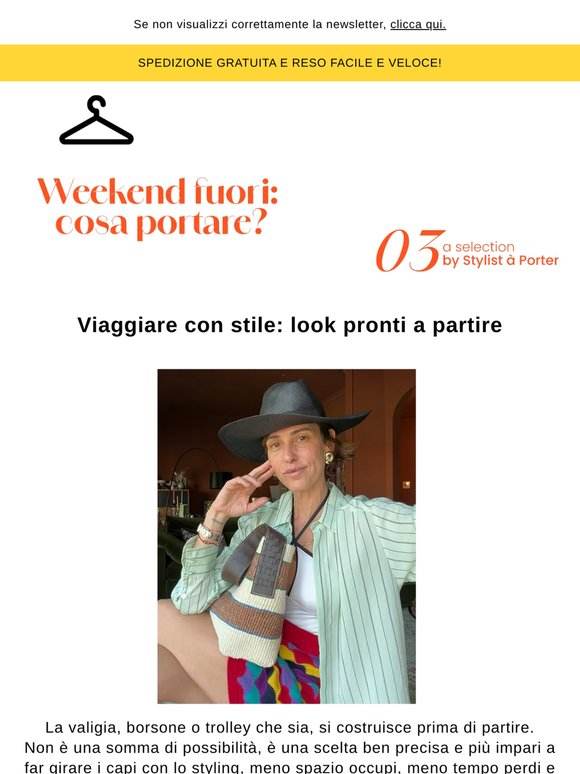 Weekend fuori: cosa portare?