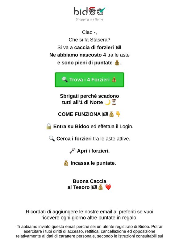 Che si fa stasera — ?