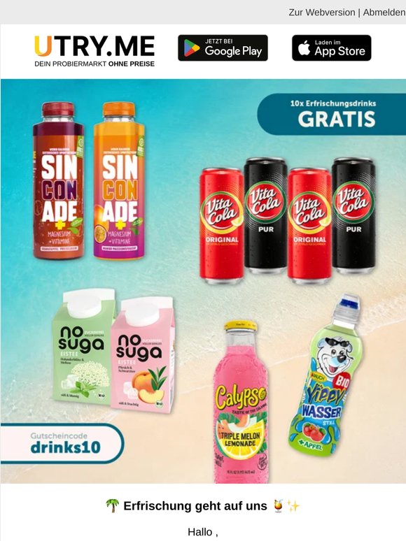 Zeit für eisgekühlte Gratis-Drinks 🧊🍋