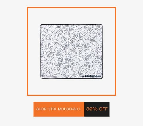 higround CTRL snowstone mousepad large