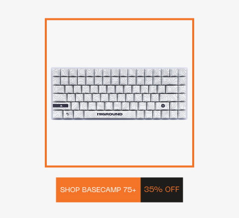 Higround Basecamp 75 Snowstone Keyboard