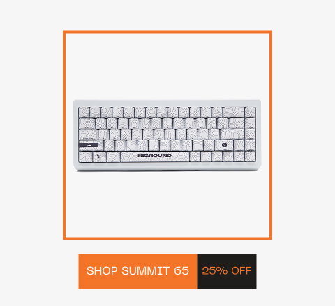 higround summit 65 snowstone keyboard