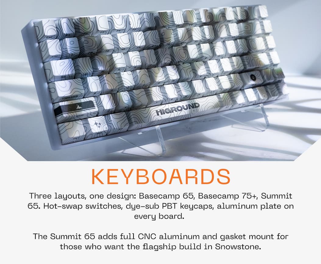 Snowstone Higround Keyboard Basecamp