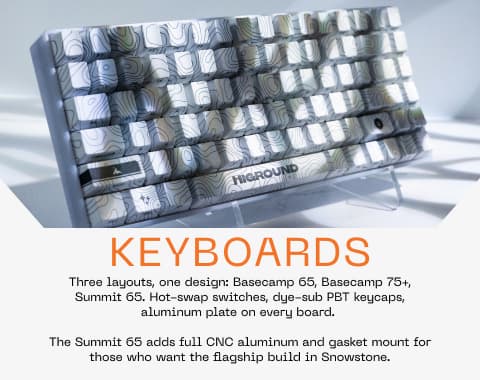 Snowstone Higround Keyboard Basecamp