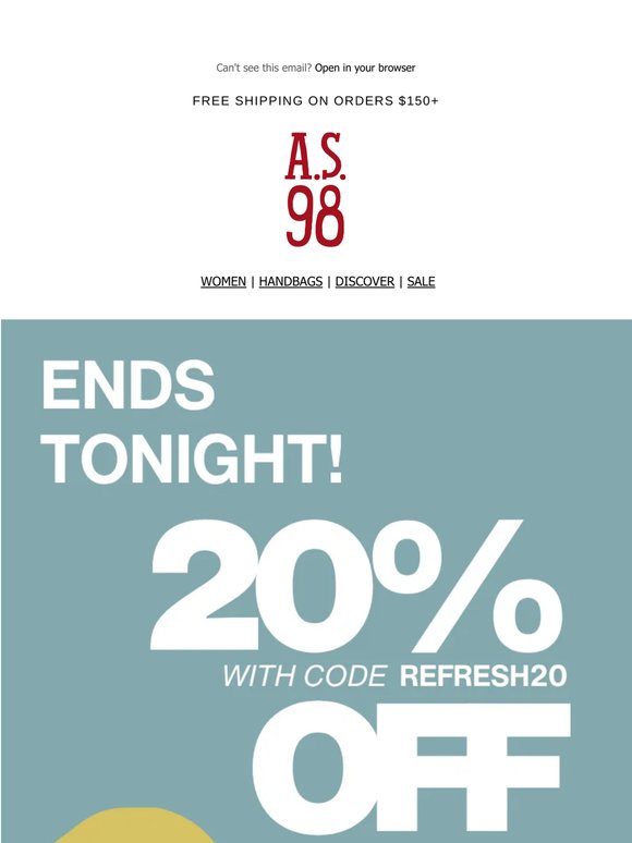 Don’t Miss Out: 20% Off Ends Tonight! 🌙