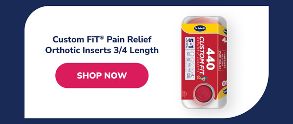 Custom FiT® Pain Relief Orthotic Inserts 3/4 Length | Shop Now