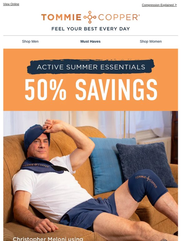 50% Savings on Our Active Summer Essentials!