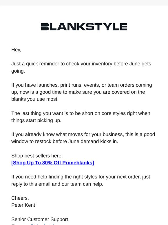 Stock Reminder