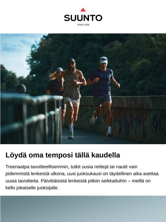 Juoksukausi on täällä