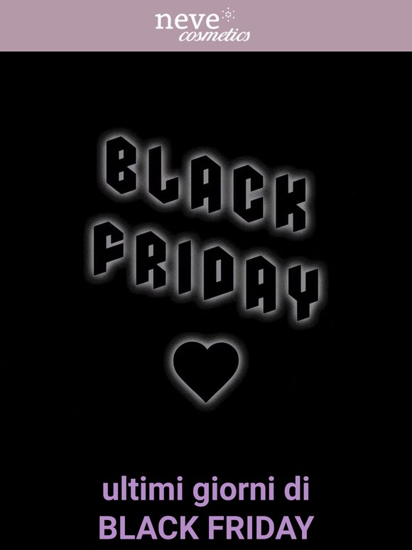 ultimi giorni di Black Friday..