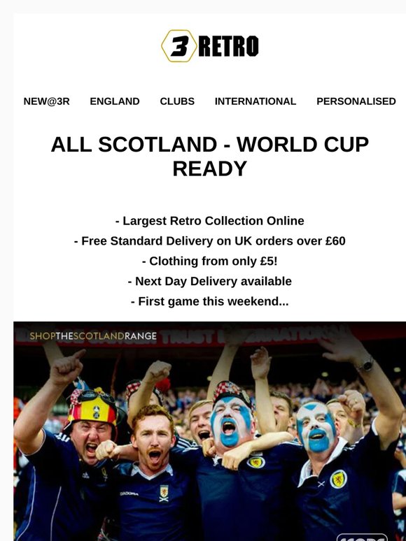 All Scotland - World Cup Ready | From Only £5 | New Retro Goalkeeper Shirts
