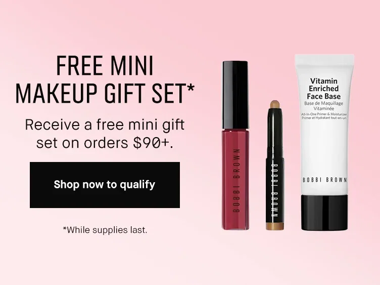 FREE MINI MAKEUP GIFT SET* | Receive a free mini gift set on orders $90+.| Shop now to qualify | While supplies last. FREE MINI MAKEUP GIFT SET* | Receive a free mini gift set on orders $90+.| Shop now to qualify | While supplies last.