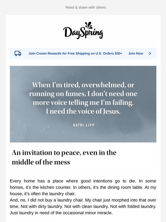 An invitation to peace