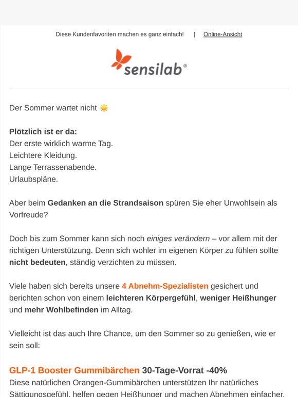 Zu spät für die Sommerfigur? Nicht ganz ☀️