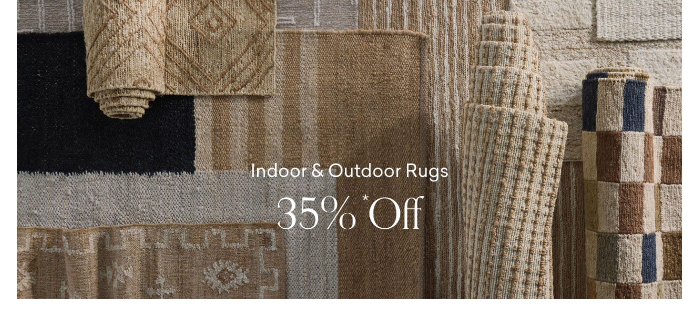 Indoor & Outdoor Rugs 35% off. Shop Now