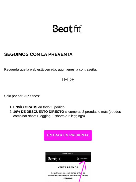 Seguimos con la PREVENTA