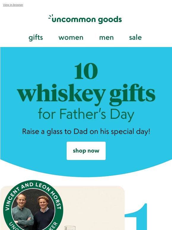 10 whiskey gifts for Father's Day
