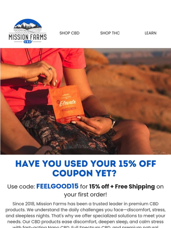 Your 15% OFF Coupon is Waiting