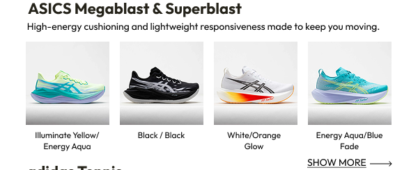 ASICS Megablast & Superblast