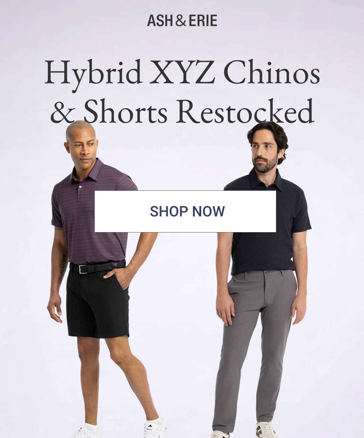 Hybrid XYZ Chinos & Shorts Restocked