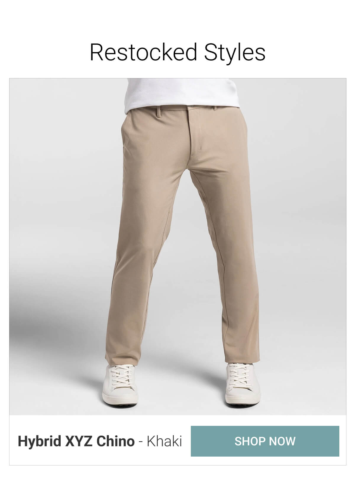 Khaki Hybrid XYZ Chinos