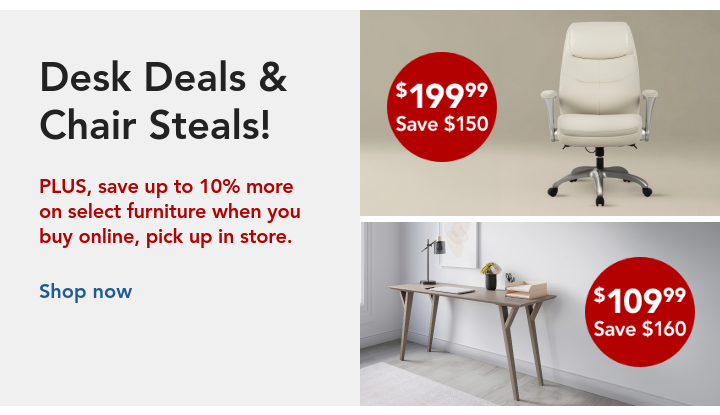 desk deals and chair steals