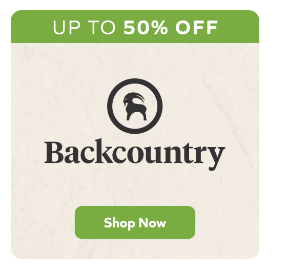 Up To 50% Off Backcountry!