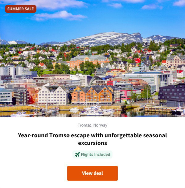 Year-round Tromsø escape with unforgettable seasonal excursions