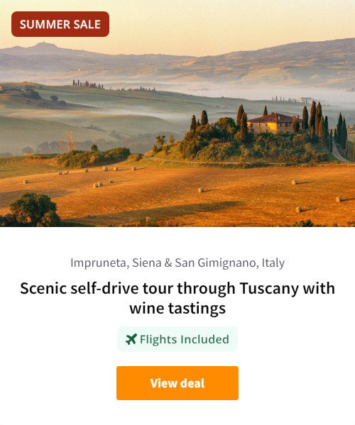 Scenic self-drive tour through Tuscany with wine tastings