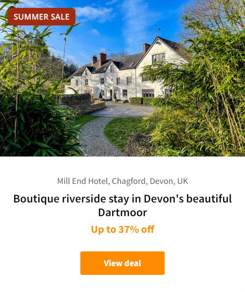 Boutique riverside stay in Devon's beautiful Dartmoor