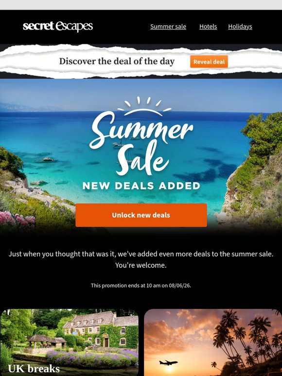 New deals added to the sale