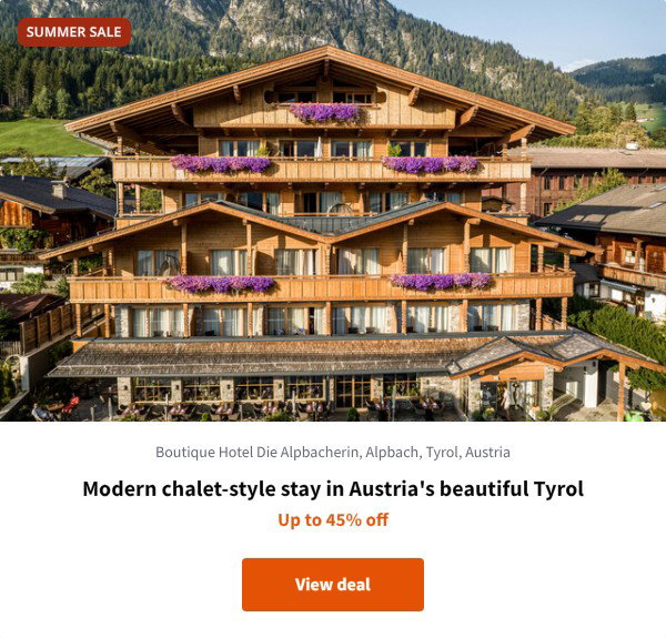 Modern chalet-style stay in Austria's beautiful Tyrol