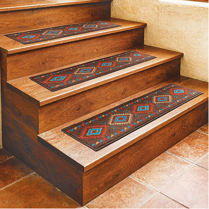 Southwest Diamonds Stair Tread - Brown