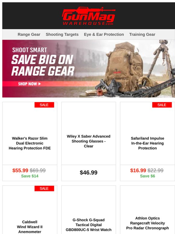 Get Packed and Prepped | Walker's Razor Slim Dual Electronic Hearing Protection for $56